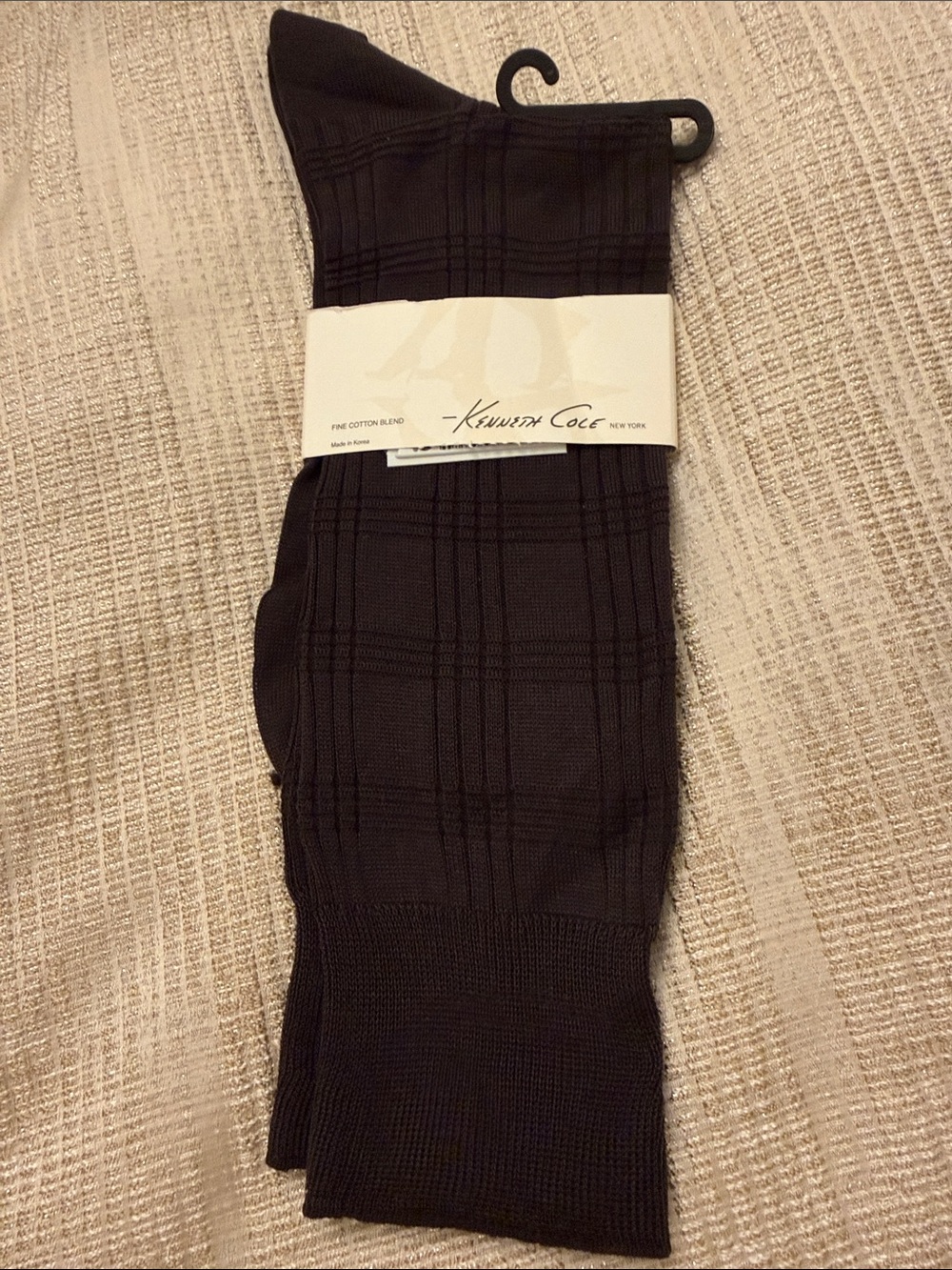 Kenneth Cole Cafe Plaid Dress Socks